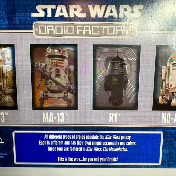 NWT. Disney Droid Factory. New in box Set of 4 Mandalorian Droids - Picture 10 of 13